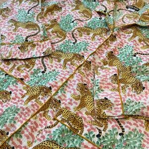 Leopard Print Pajama Top